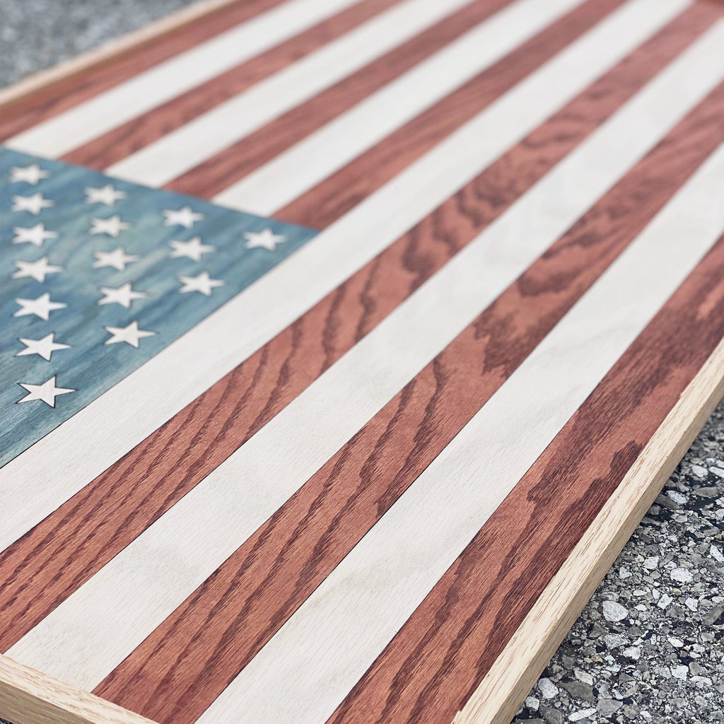 American Flag Wood Wall Art