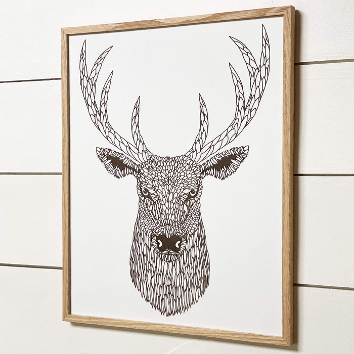 Daire Engraved Wood Wall Art
