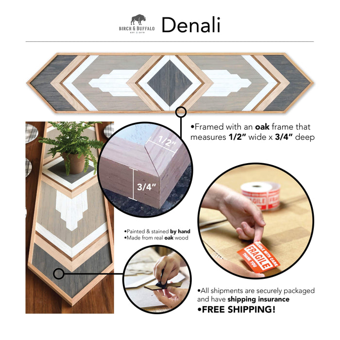Denali Table Centerpiece & Wood Wall Hanging
