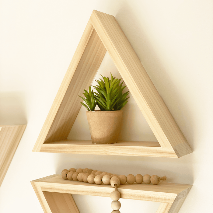 Triangle Floating Wall Shelves