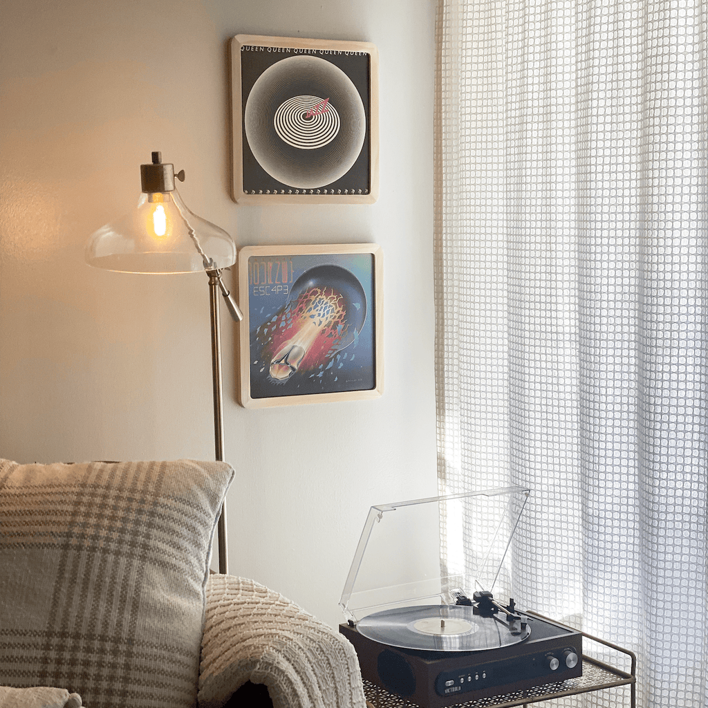 Wood Wall Mount Record Frame