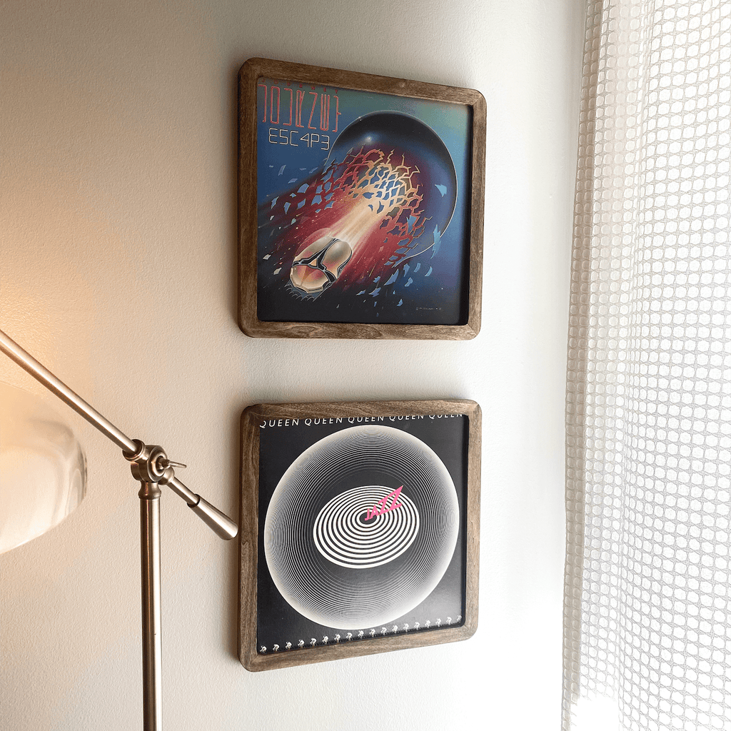 Wood Wall Mount Record Frame